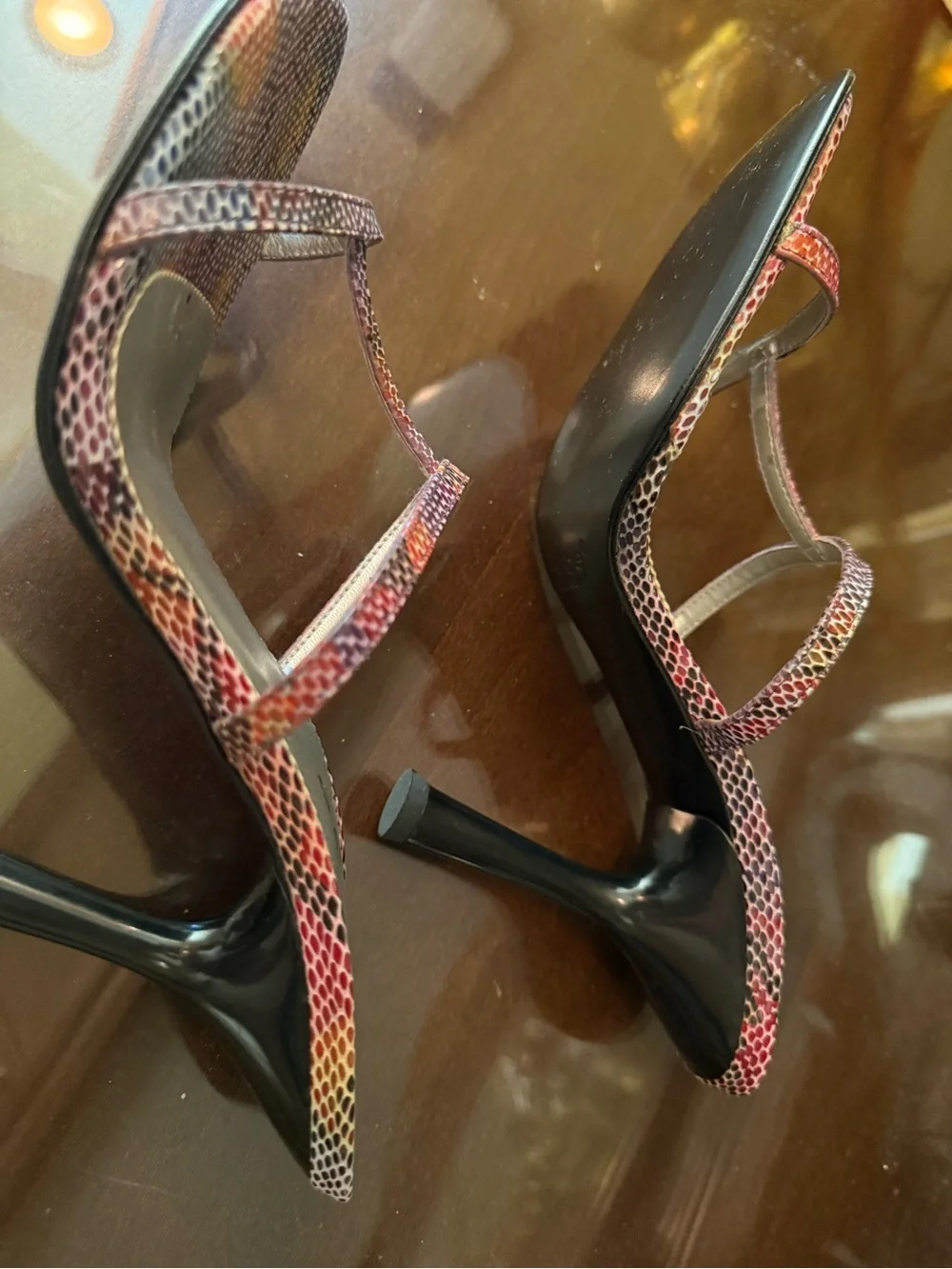 bebe strappy heels